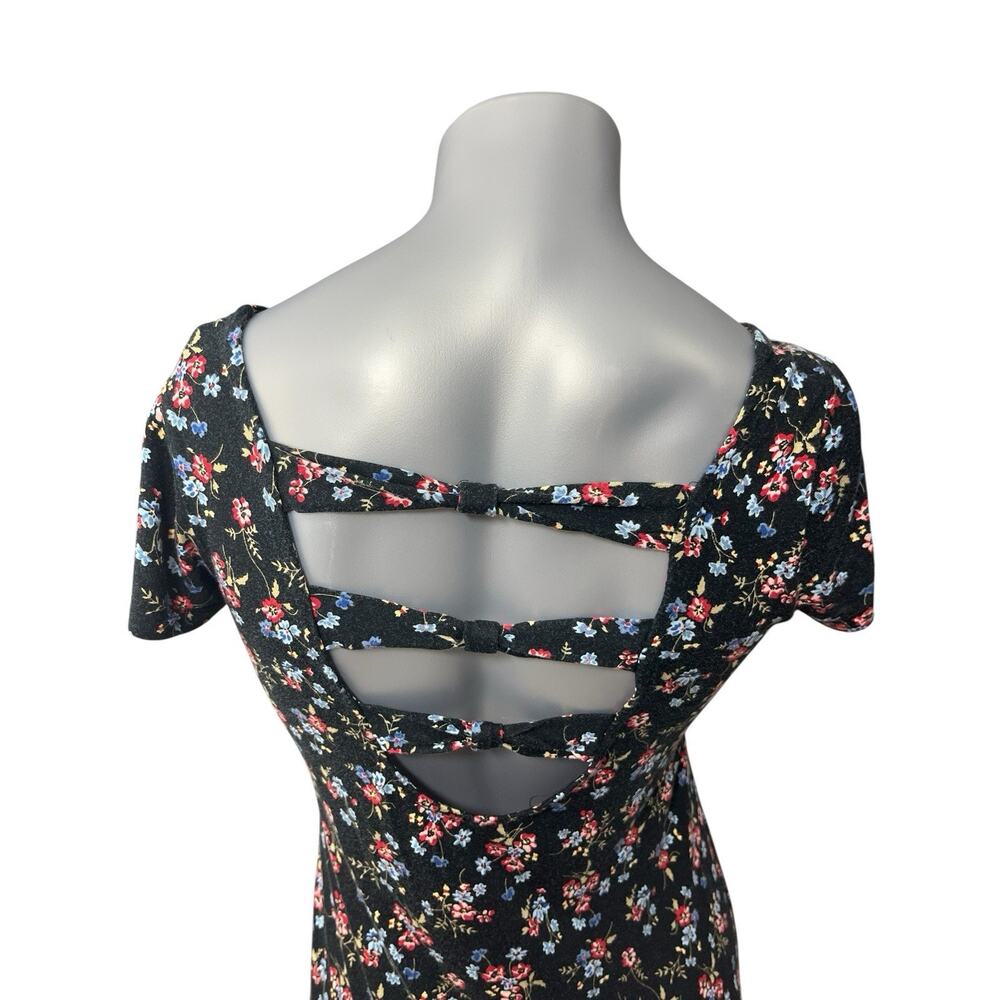 Y2K Floral Flowy Dress Asymmetric Fairy Grunge Large Romantic Whimsygoth - Picture 6 of 9